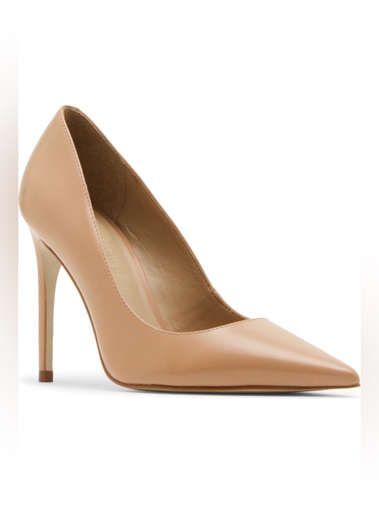 Steve Madden Shoes - NIB Steve Madden Noir Tan Leather Stiletto Heels Pumps Classic Nude Size 8